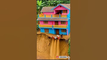 A Real Landslide Disaster ! (Ai Simulation) #disaster #landslide #shortvideo