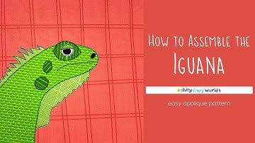 How to Assemble the Iguana Applique Quilt Block