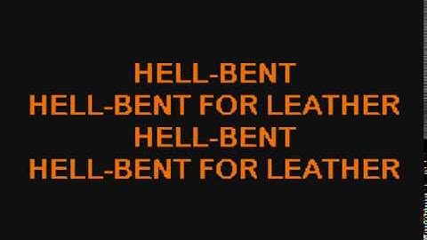 Hell Bent for Leather Karaoke version - Karaoke performance video thumbnail