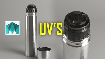How to create REALISTIC Thermos in 3D maya # UV unwrapping. Under 5 mins