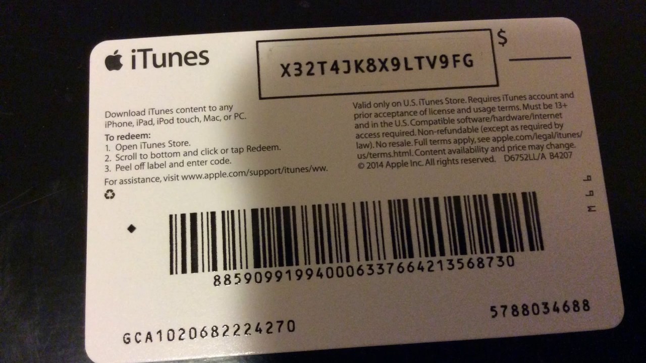 free apple itunes gift card YouTube