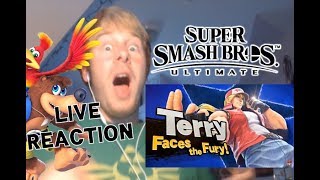 LIVE REACTION - Terry CONFIRMED for Super Smash Bros Ulimtate + MORE DLC CONFIRMED!