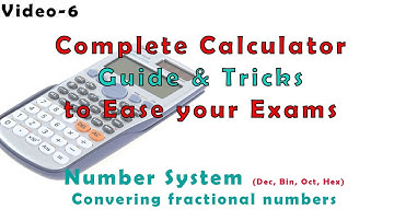 Number Systems Conversion using Calculator (fraction numbers also)