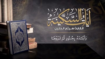 ساعة كاملة من آيات السكينة للقارئ هيثم الدخين
