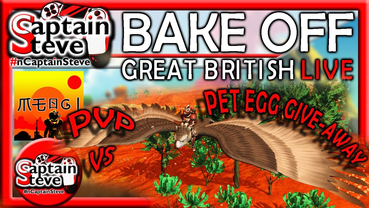 No Man's Sky Bake Off and Egg Giveaway Captain Steve Vs Meogi NMS Event