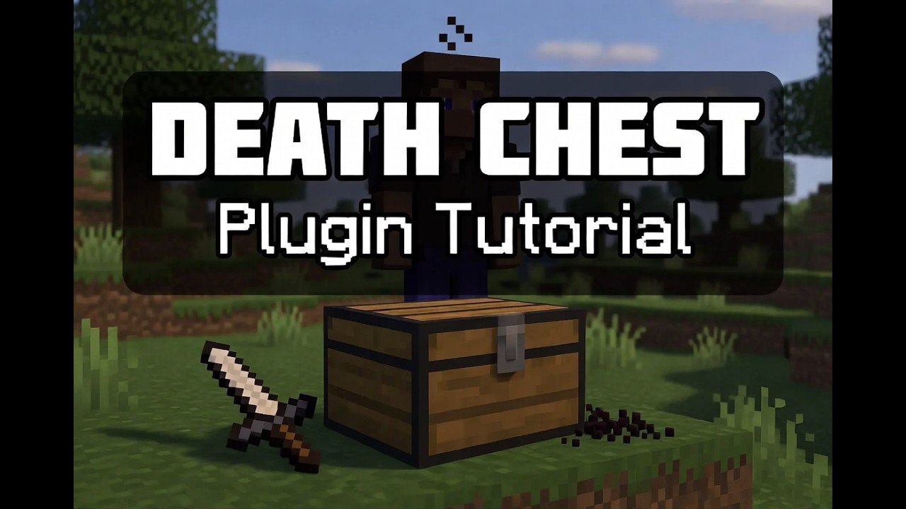 Death Chest Plugin Tutorial - Items Saved in a Chest When You Die! (1. ...