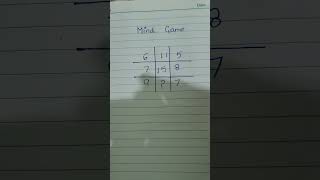 mind game #viral #youtubeshort #mathspuzzle #trending #mathshorts #math #viral #shorts #viralshorts
