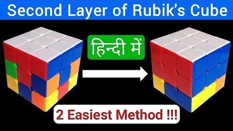 SPECIAL TUTORIAL FOR SECOND LAYER OF RUBIK