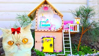 Rescue a Cat !  How to make  Amazing Wooden house for kittens and pets