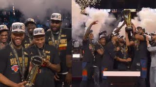 KNICKS WIN NBA CUP! FULL CEREMONY! MEDALS, MVP, trophies AWARDS, & MORE!