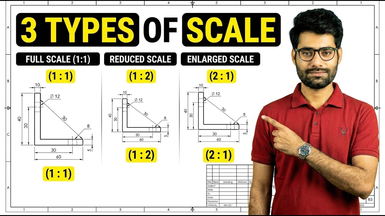 Engineering Drawing Scale Explained | Full, Reduced & Enlarged Scale ...