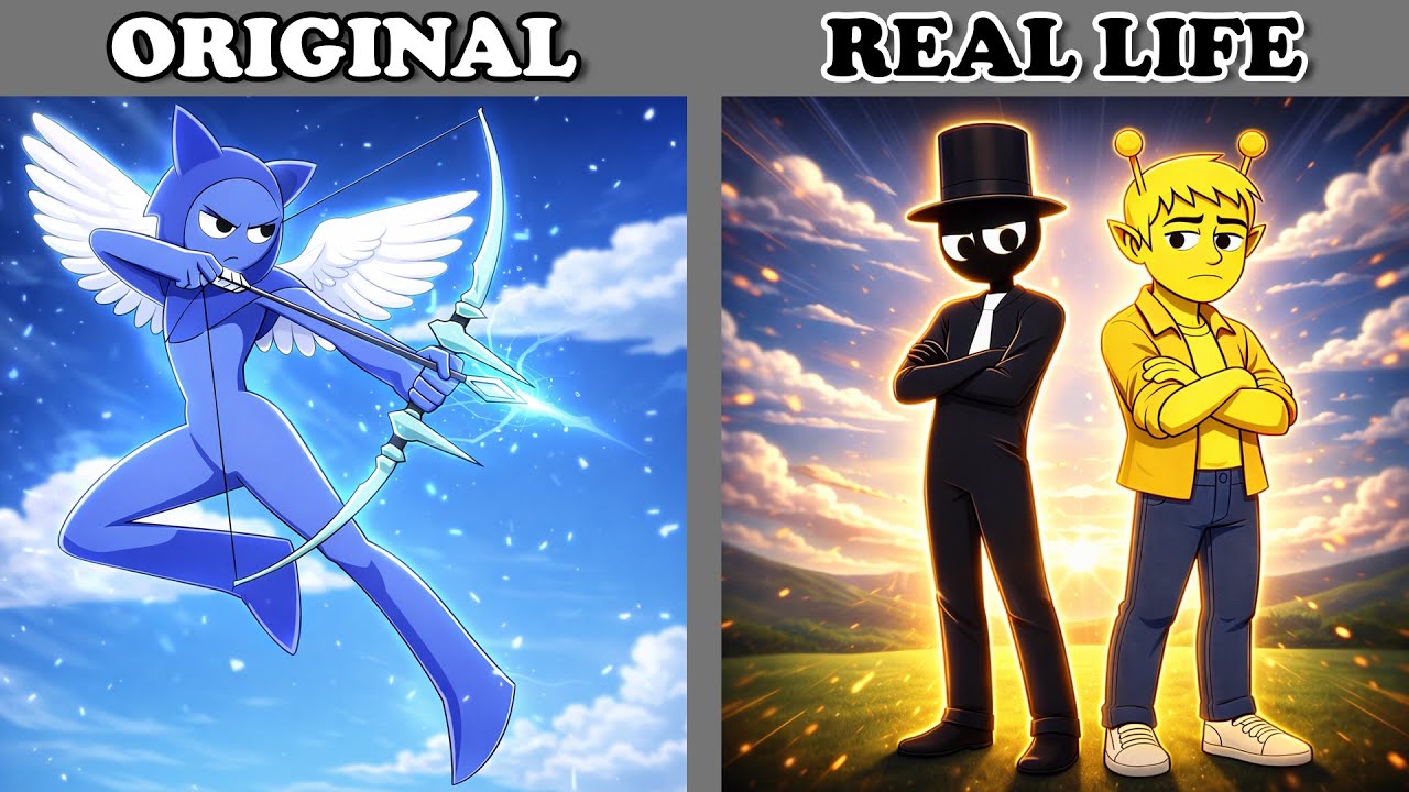 Jevin’s Love Arrow Hits Black or Simon? 💘 | Incredibox Sprunki Animation | Original vs Plush Toys