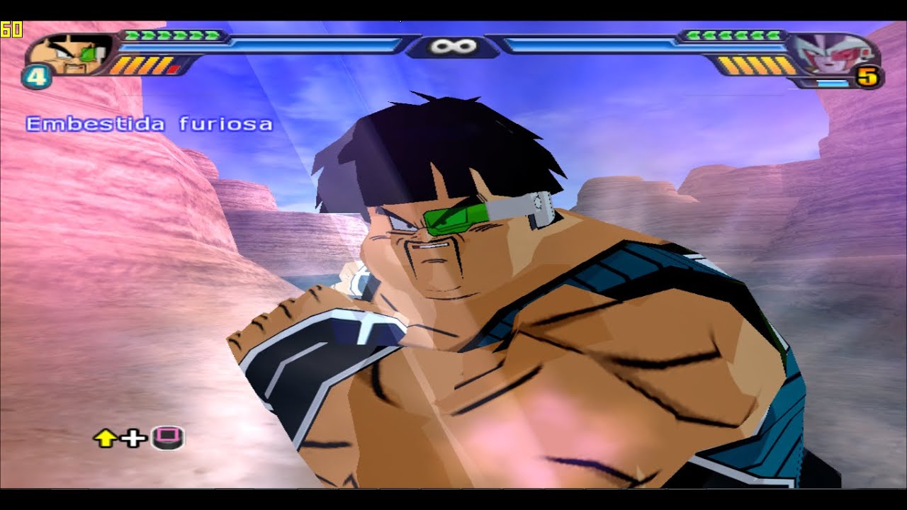 Panbukin Saiyan Gordo (Escuadrón Elite de Bardock) vs Freezer ,Bardock ,Goku - DBZ tenkachi 4 Deluxe