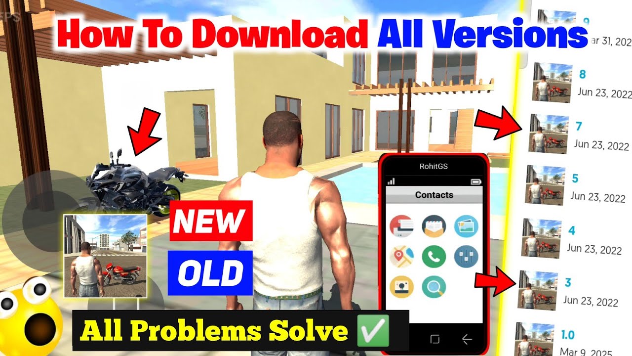Indian Bike Driving 3D Old Version Download | How To Download Indian Bike Driving 3D Old Version 🔥😍