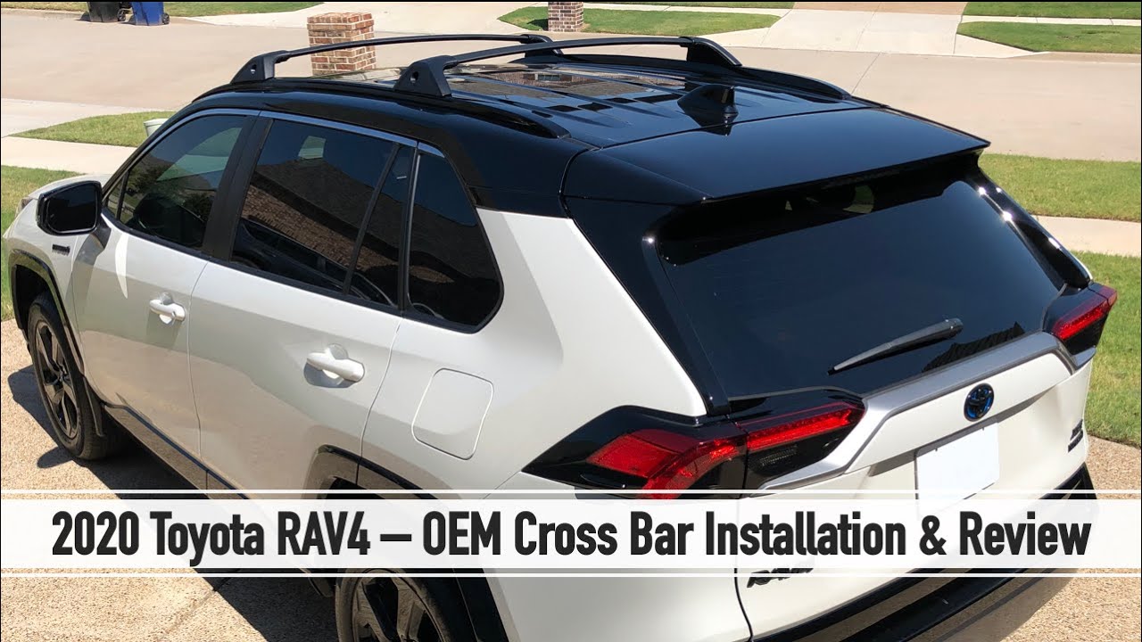 2020 Toyota RAV4 - OEM Cross Bar Installation & Review - YouTube