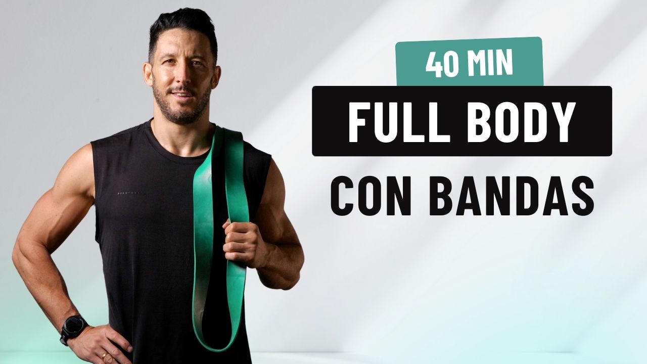 40 min FULL BODY CON BANDAS ELASTICAS 🔥 | Fuerza | En Casa