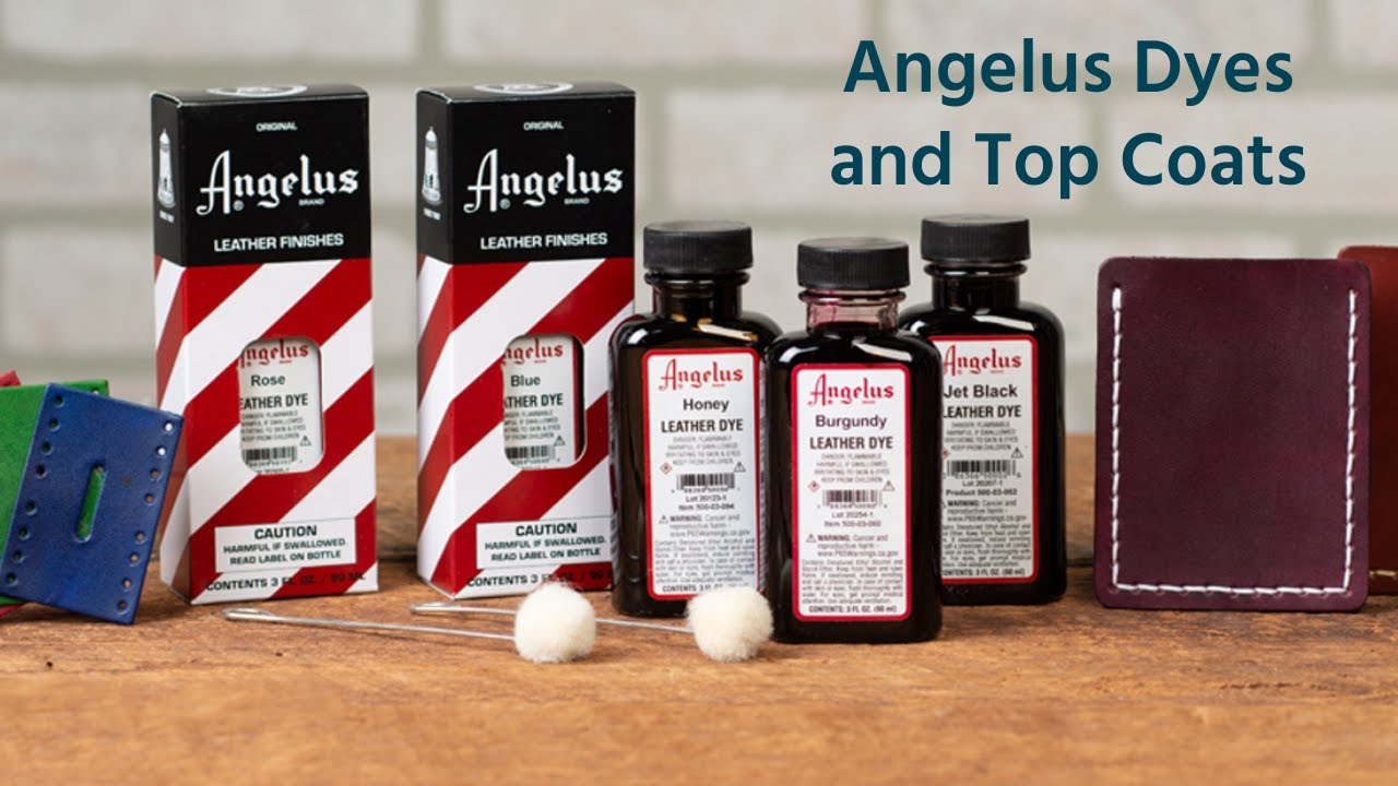 Angelus Dyes and Top Coats 