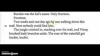 Close Read Screencast The Ravine 47-53 JA