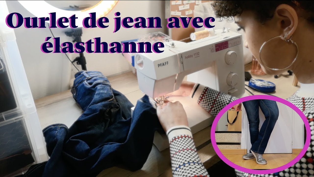 Tuto Débutant | Coudre un ourlet jean avec élasthanne (très détaillé