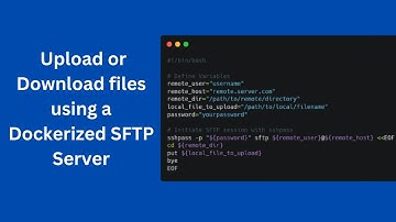 How to upload or download files using a Dockerized SFTP server