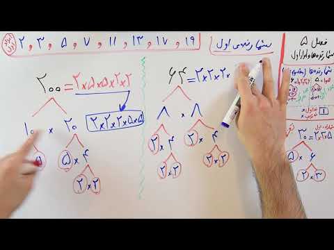ریاضی 7 - فصل 5 - بخش 2 : اعداد اول و تجزیه کردن