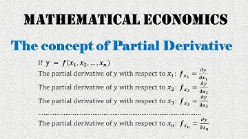 The concept of Partial Derivatives