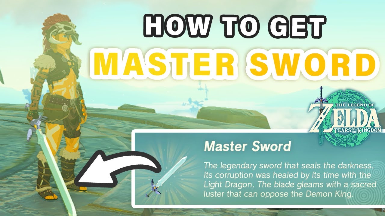 How to get the Master Sword Fixed Zelda Tears of the Kingdom YouTube
