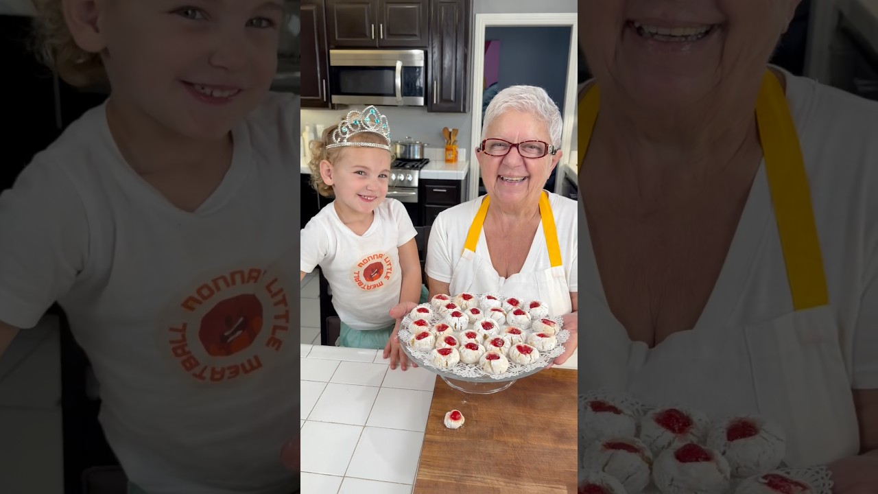 Amaretti cookies with chef Remi 👶🏼👵🏼
