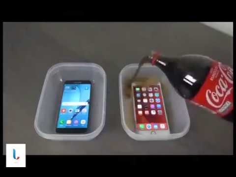 Samsung Galaxy S7 Edge Vs IPhone 6S Plus Coca Cola Freeze Test Samsung Galaxy S7 Edge Vs IPhone 6S Plus Coca Cola Freeze Test