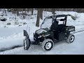 Plowing with the hisun sector e1 electric utv