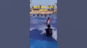 Wave pool gone wrong 🤣😂 #wavepool #summer #shorts
