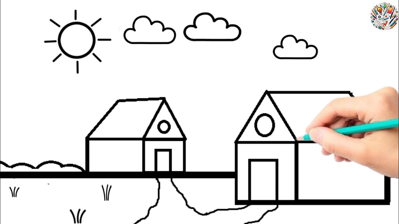 Today I'm Draw A Simple House 