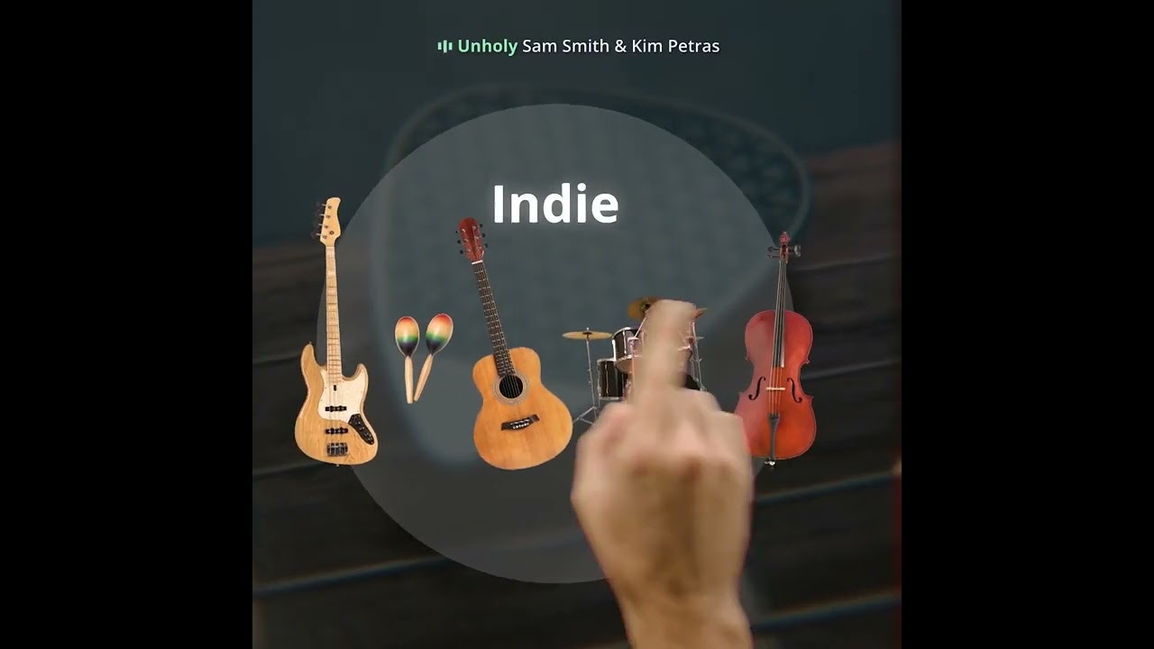 Innovative technology meets music - switch genres with just one tap