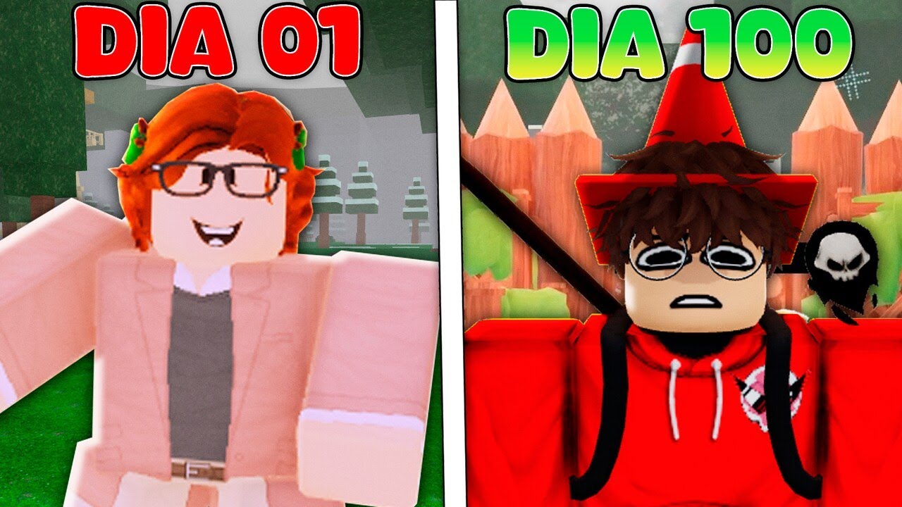 SOBREVIVI 100 DIAS COMO DECORADOR NO 99 NOITES NA FLORESTA