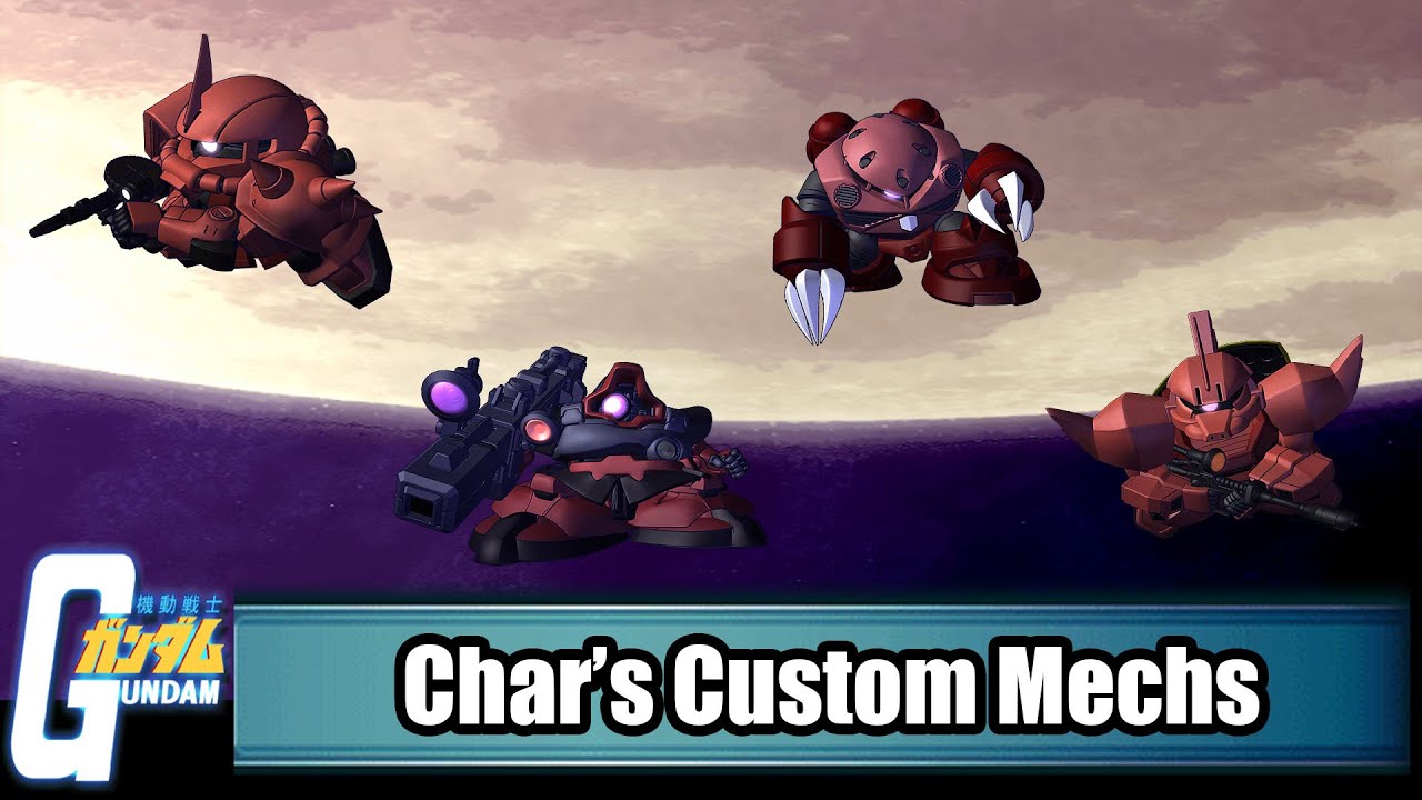 ENG Sub]SD Gundam G Generation Spirits - Char's Custom Mechs