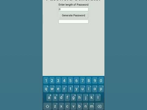 Password generator using python tkinter - YouTube