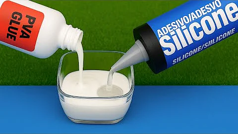 Mix white PVA GLUE and SILICONE and see the IMPOSSIBLE happen before your eyes!