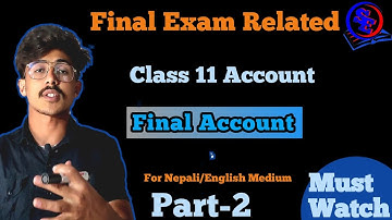 final Account Class 11 || part 2