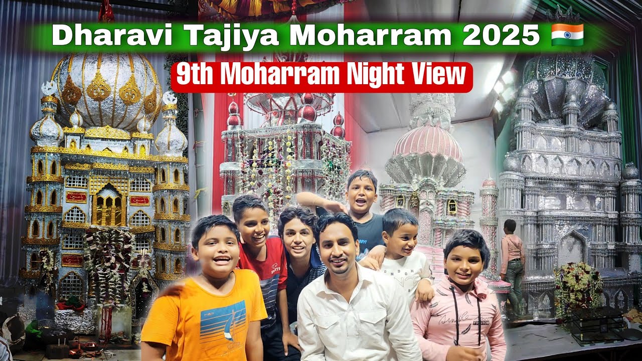 Moharram in Mumbai 2025 🇮🇳 | Dharavi Tajiya Night View!