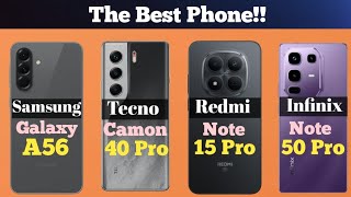 Don't Buy Before Watching!A56 vs Redmi vs Camon vs infinix Full Comparison 