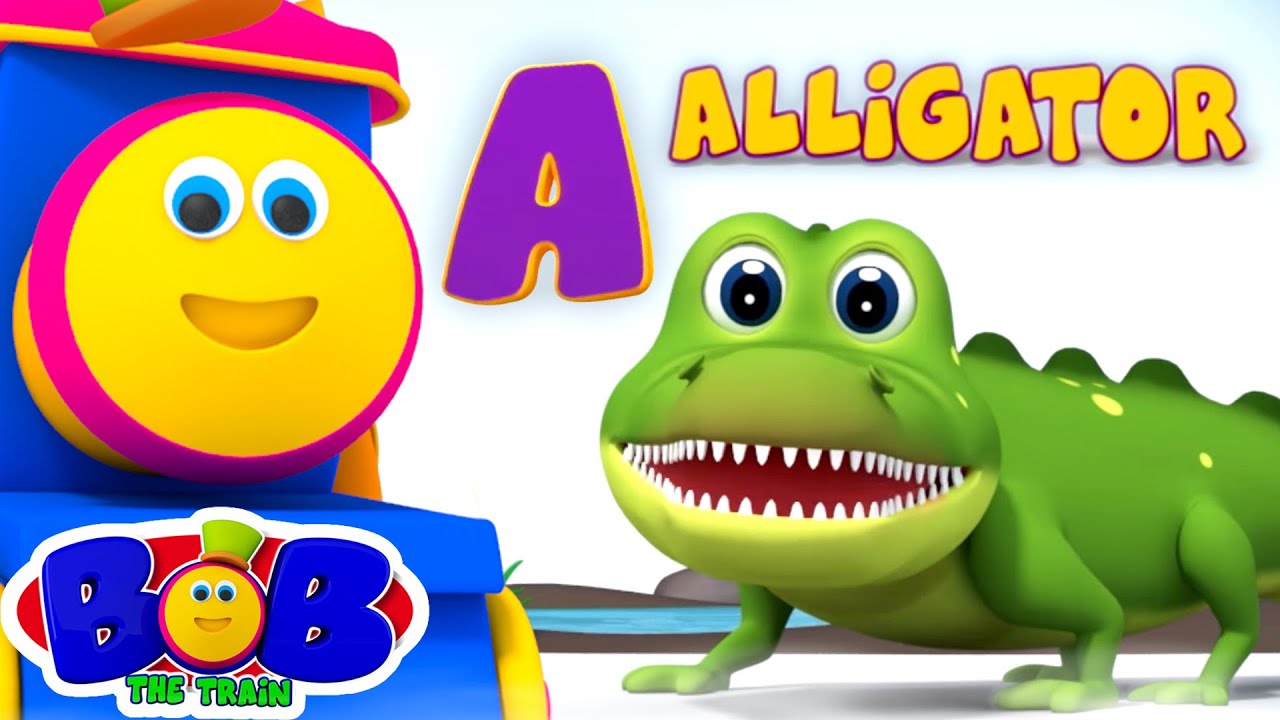 Animals ABC Song  Preschool Learning Videos  Childrens Music  Nursery Rhymes   Bob The Train