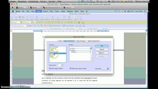 My Screencast - Insert Table of Contents Word