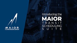 This is the MAIOR Transit Scheduling Suite screenshot 5