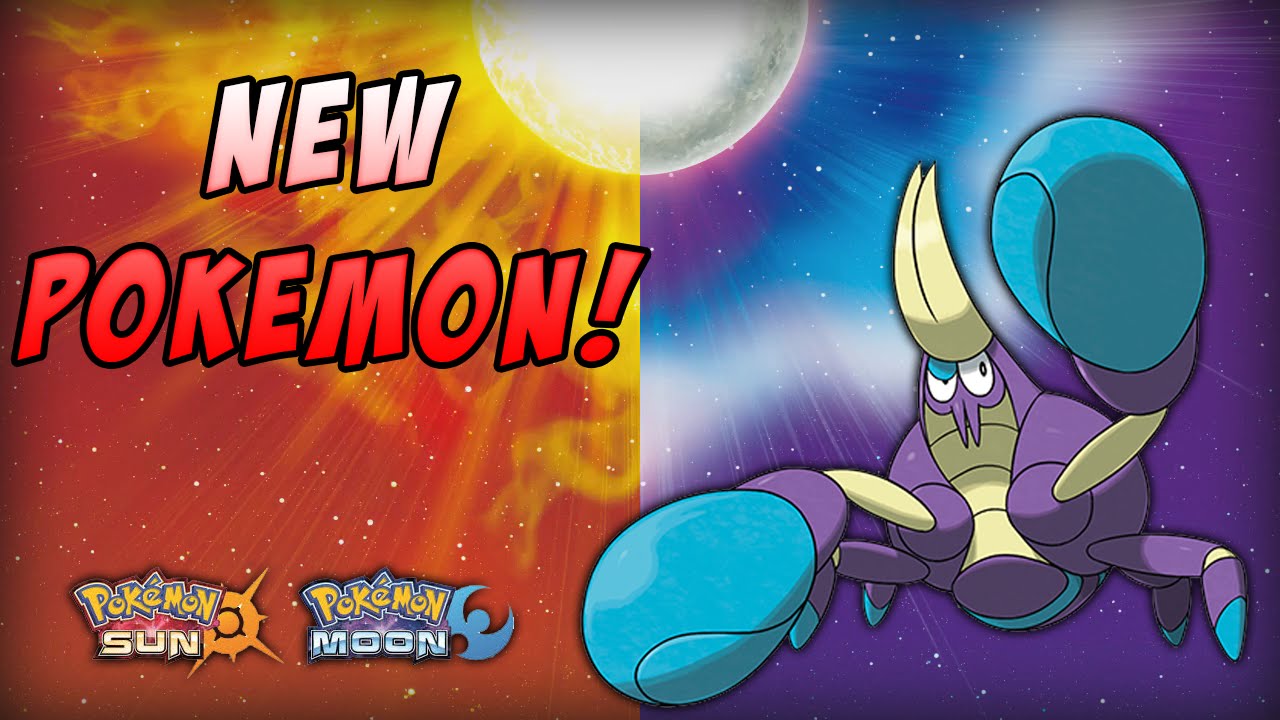 NEW POKEMON! CRABRAWLER, THE FIGHTING CRAB!! POKEMON SUN AND MOON YouTube