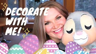 Famous Decorate with Me!🐣🌷🐇Easter Tiered Tray & Mantle with Disney Details! Wealth