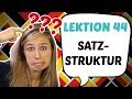 GERMAN LESSON 44: German Sentence Structure Explained Part 1 💡💡💡