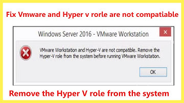 Fix "vmware workstation and hyper-v are not compatible"