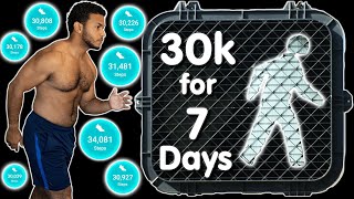 I Walked 30,000 Steps a Day for 7 Days (Over 210k Steps / Almost 100 Miles)