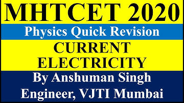 current electricity mht cet revision all theory formulae| mht cet 2020 & 2021 preparation