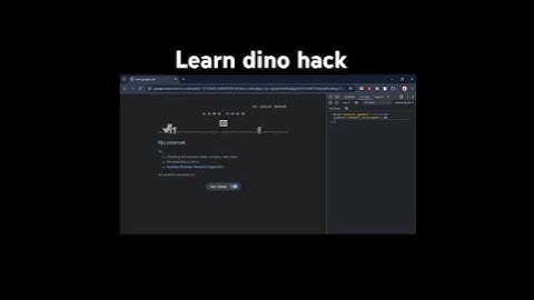 Chrome Dino Hack | B.V.GAMING | #games #javascript #programming #chrome #shorts #viral